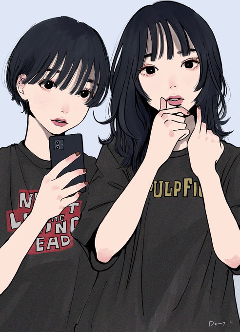 「黒髪 文字Tシャツ」のTwitter画像/イラスト(新着)｜10ページ目