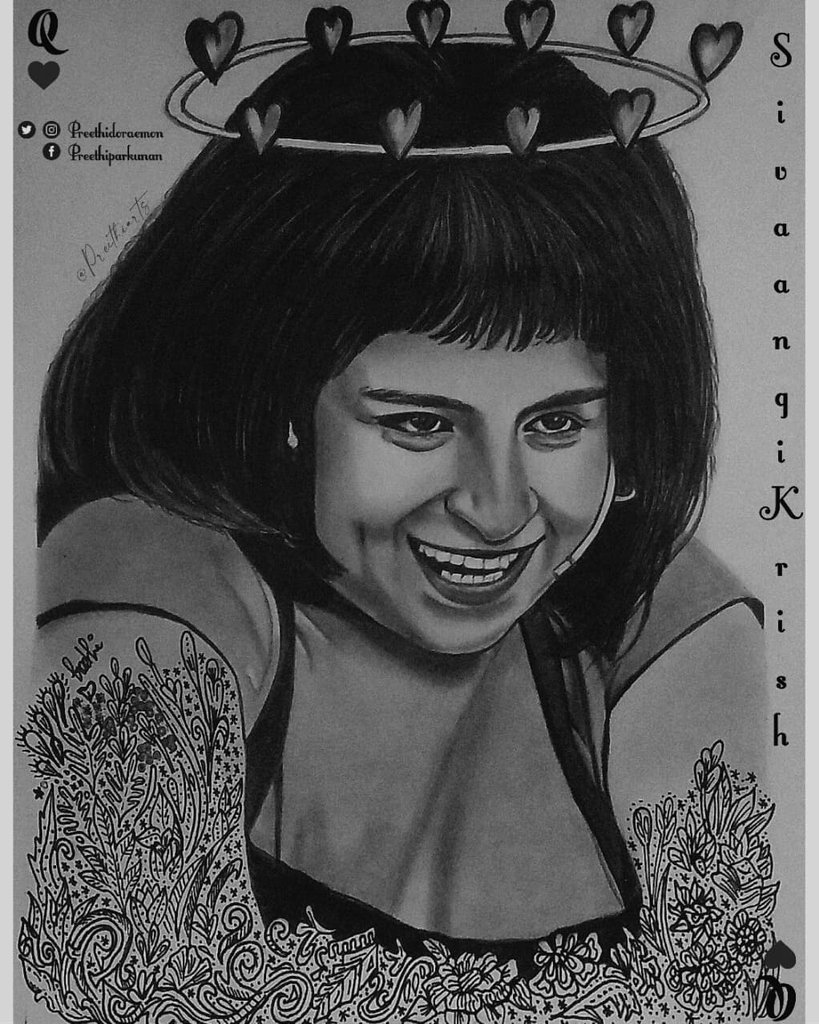 Preethi22131469's tweet photo. Pencil drawing of cute @sivaangi_k 😍, hope u all like this art😊
.
.
.
.
 @comalisrasigan @AkSkFanGirl1 @Aahanaedits @AshaangiFc  @Smri_edits @Kulukuluforeve1 @KulukuluMax @kulugulutimes @THUSHI_EDITS @Harsh_kulukulu #ashaangi https://t.co/2ibTWYueJy