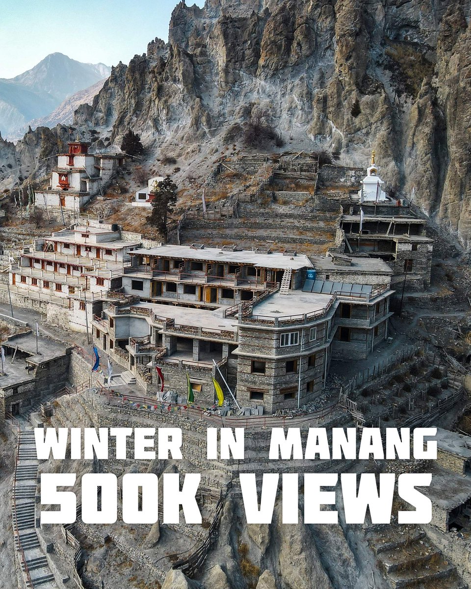 Our #winterinmanang has hit #500k views.
Watch it here if you haven't already youtu.be/lBjh2tzVNTU

#nepal #nepal8thwonder 
<a href="/nepaltourismb/">Nepal Tourism Board</a>