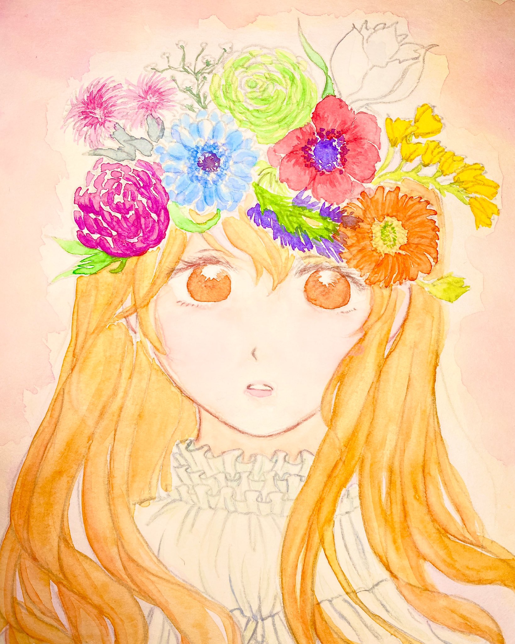 ちはける 花かんむりの ひかりさん 春のお花 植物人間 第3話は28日更新です Line漫画 Line漫画インディーズ 植物人間 漫画 透明水彩 水彩 水彩画 イラスト Illustration 漫画好きな人と繋がりたい イラスト好きな人と繋がりたい