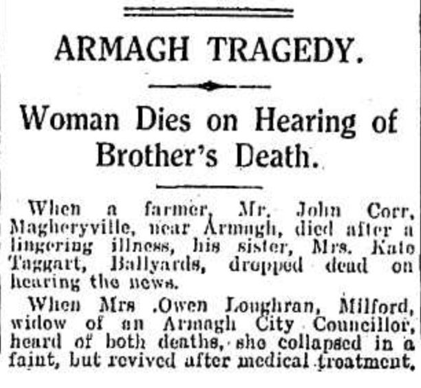 ArmaghChronicle's tweet photo. 📰 A strange report from the Evening Herald #OnThisDay in 1934 

#Armagh #ArdMhacha #OTD https://t.co/9eicYON2dA