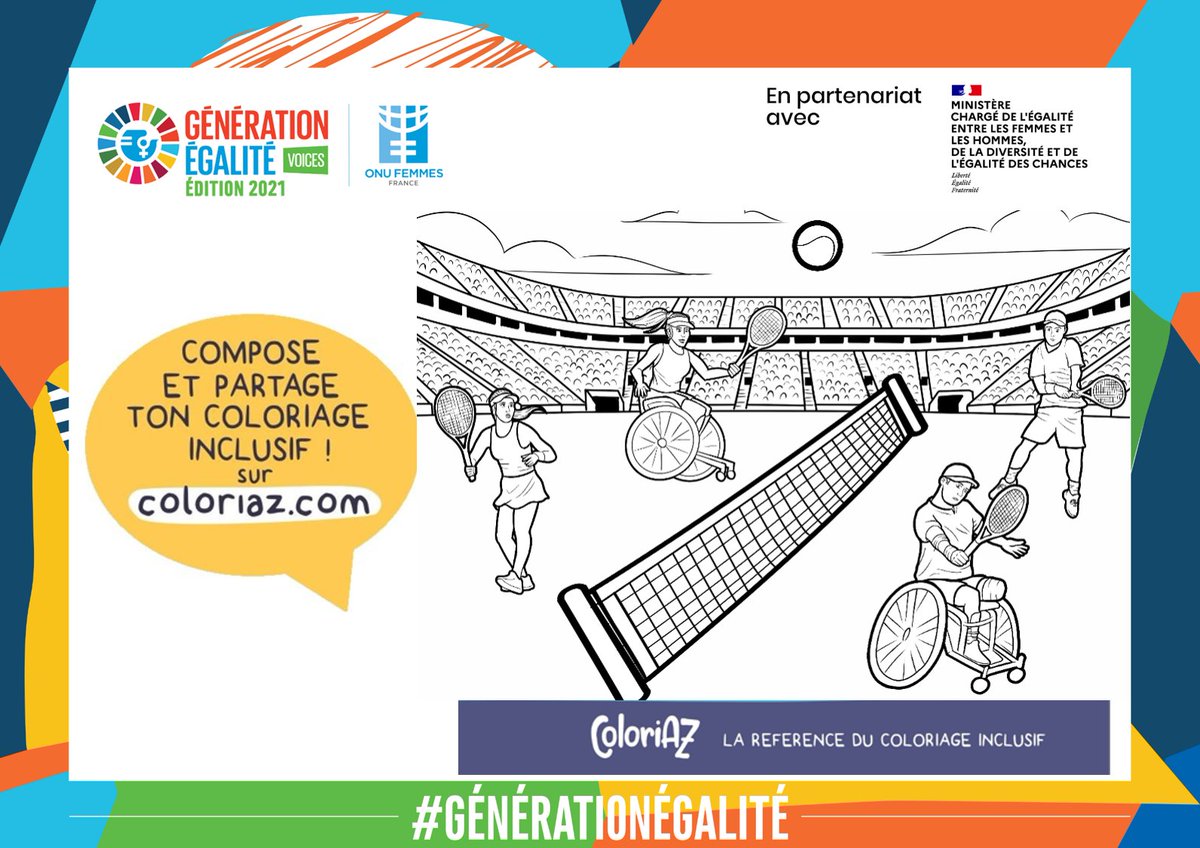 assotriqo's tweet photo. #GénérationÉgalitéVoices #23Mai #EgaliteFH #Compodujour
Du 18 Mai au 1 Juin, a lieu le festival Génération Egalité Voices organisé par
@ONUFemmesFR
.
Créez vos coloriages mettant en valeur l'égalité femmes-hommes sur le générateur de ColoriAZ : https://t.co/T3Z0aVmbuS https://t.co/5RKNoRw7Tx