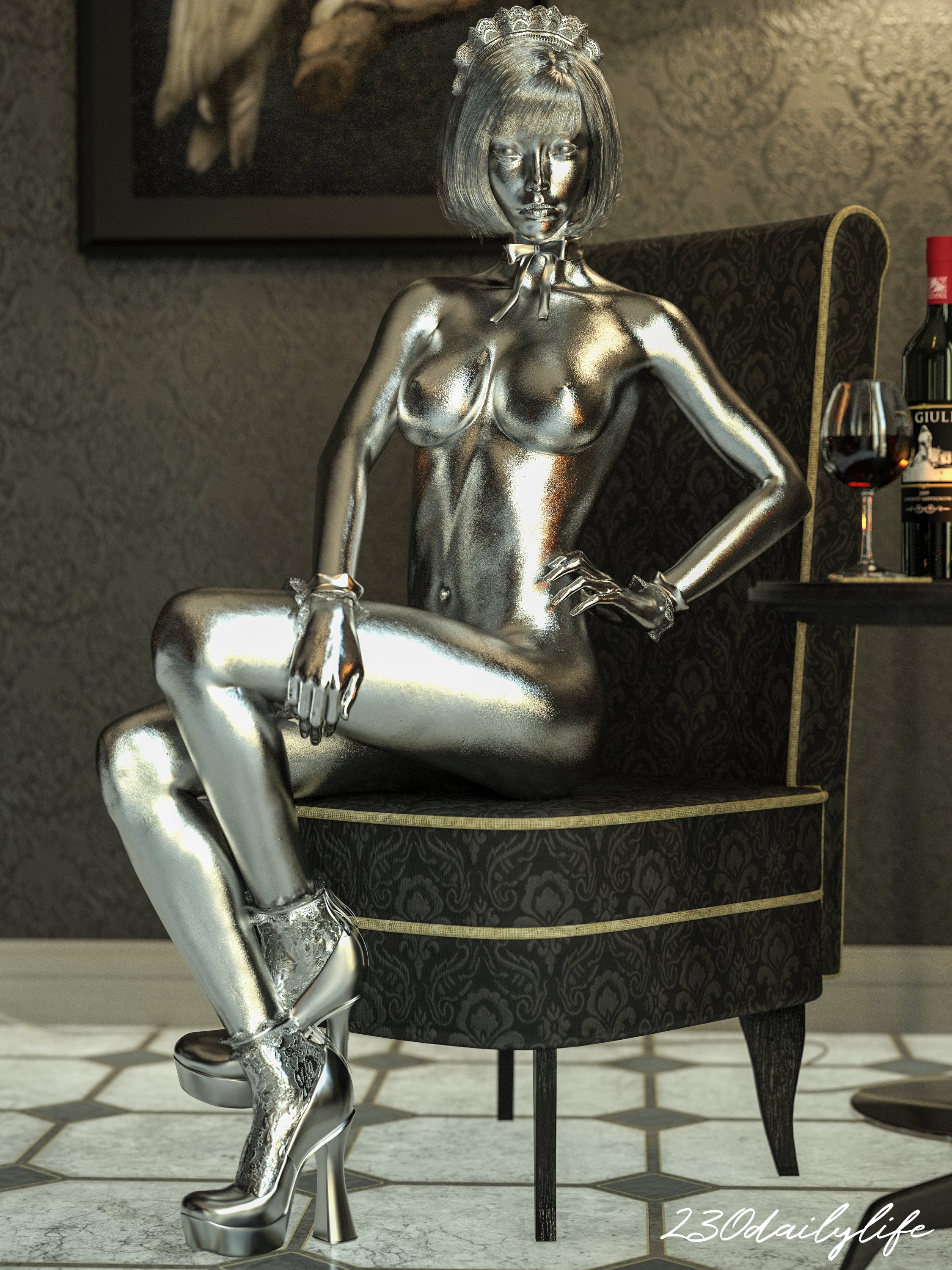 nude bodypaint  / X