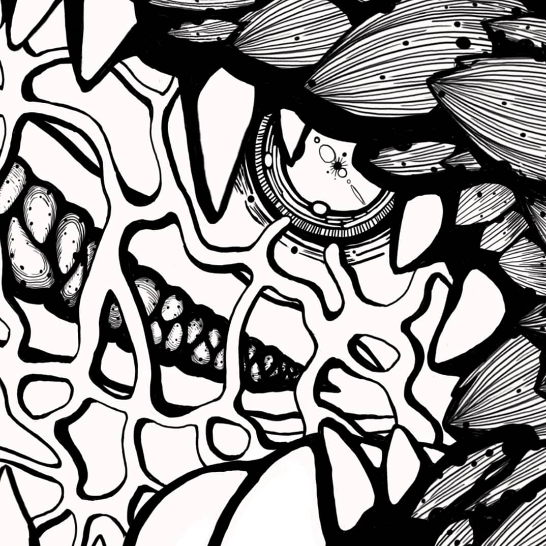 Snakesnbaddies's tweet photo. DTIYS inspired by @babezord over on Instagram.. wolf, pinata, macabre transformation vibes to get you through Sunday. Really want to watch the thing now 💀 original piece included in post. #artistsontwitter #art #digitalart #lineart #inspired #babezord #HorrorArt #horror #gore https://t.co/Rye9mDW26R