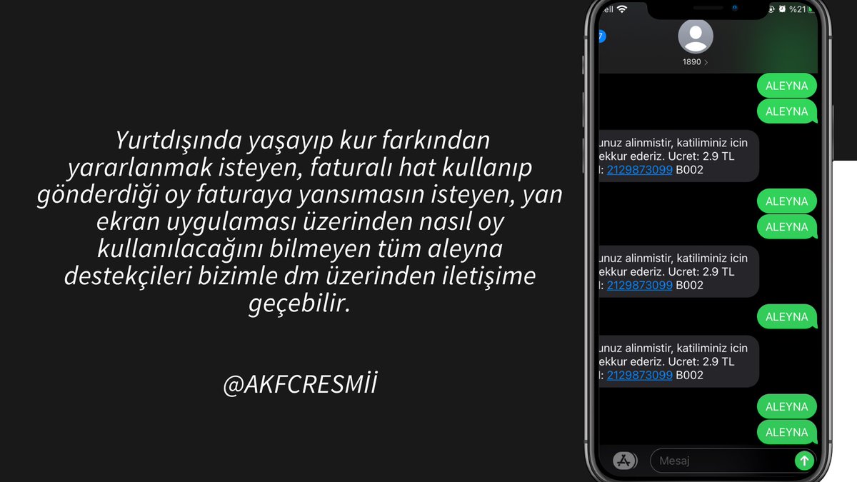 Çeşitli sebeplerle oy kullanmak isteyip kullanamayan tüm kullanıcılar bizimle dm üzerinden iletişime geçebilir, bugün dokunulmazlık oyunu kaybedilirse Aleynamızı hep beraber zirveye taşıyalım 🙏

#Survivor2021 • #AleynaKalaycıoğlu