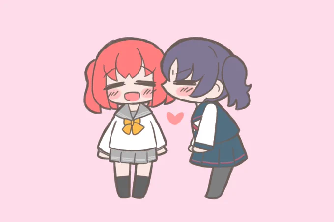 慣れっこなりあルビ #キスの日 