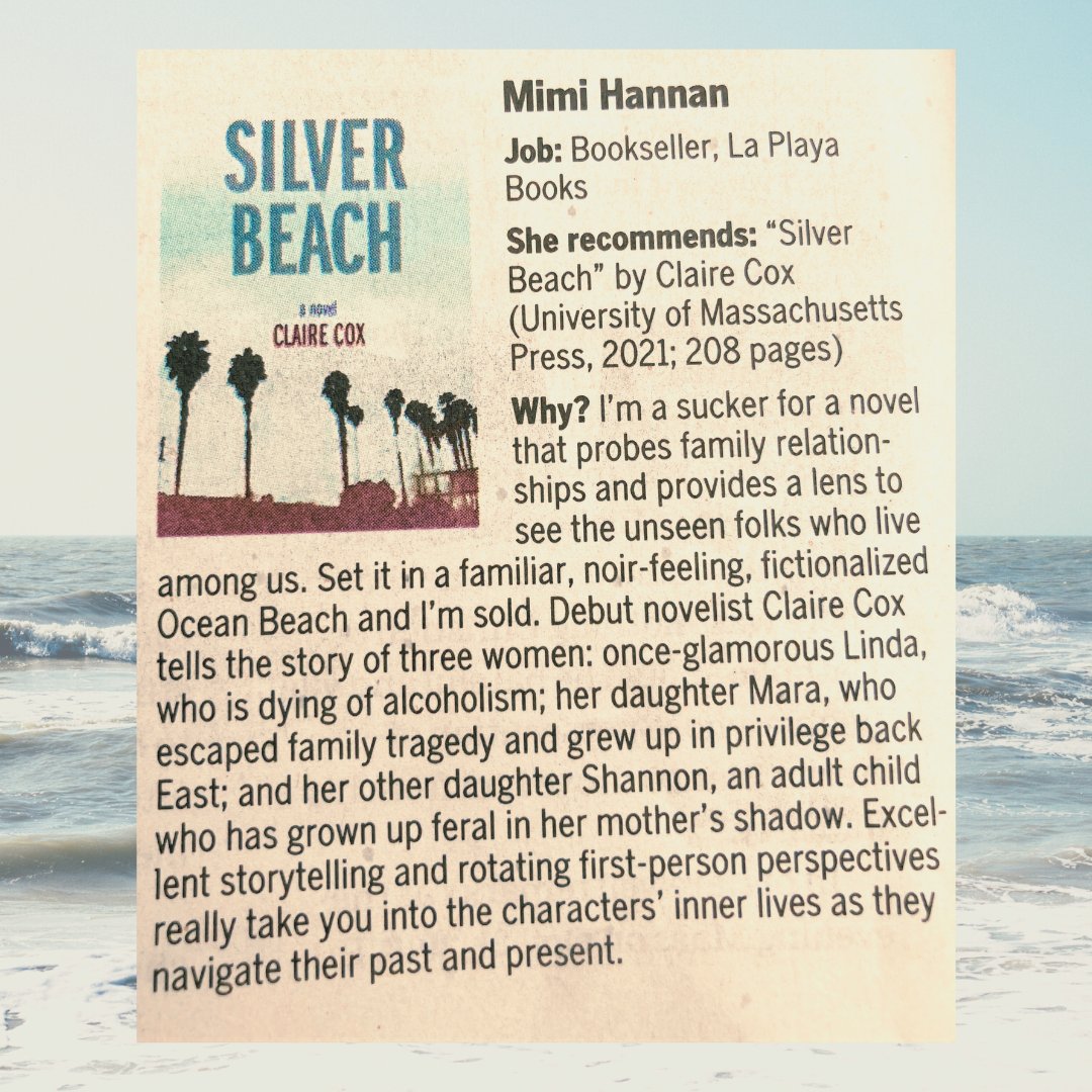 matutinalist's tweet photo. A review in my hometown newspaper, @sdut ! Wish my paper-reading grandma could have seen this. ❤️ @laplayabooks https://t.co/olEwc7bmGy