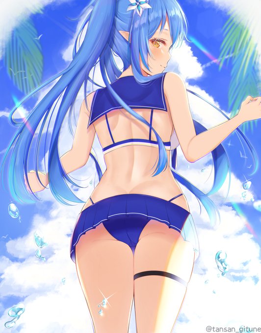 水着ver雪花ラミィ
#LamyArt 