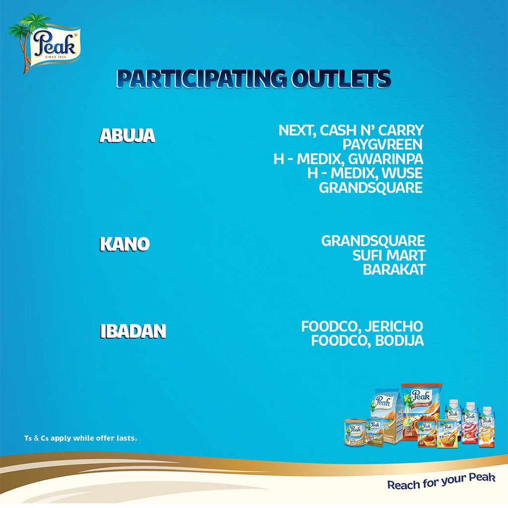 PeakMilk's tweet photo. Everyone deserves Peak nutrition! Head to the participating store near you to enjoy an amazing offer on all our products for maximum breakfast nourishment this World Milk Day. Don't miss out!      
T&amp;C apply.

#EnjoyDiary #WorldMilkDay #CelebratePeakbreakfast https://t.co/6YNxHA89re