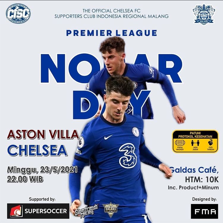 ciscmalang_'s tweet image. The last match in the league, let's have to bring victory for this match, come on Chelsea🔥

📆 : Minggu,23 Mei 2021
⏰ : Open Gate 21.30 WIB
📍 : Galdas Cafe
💰 : 10K 
☎️ : Fahri +62896-9687-2310
.
.
#chelseafc #chelseaindonesia #ktbffh #comeonchelsea #AyasUmakCISCngalam