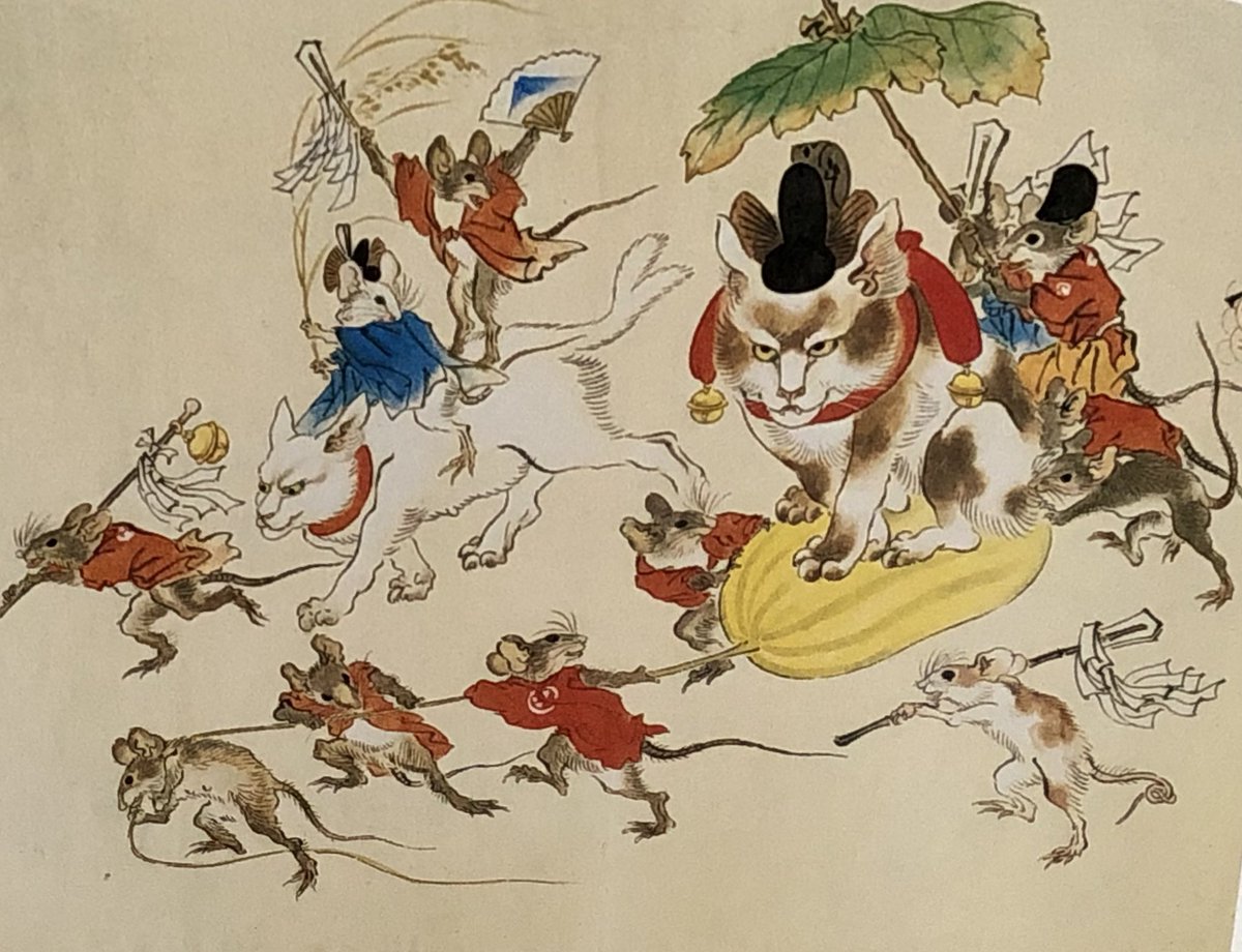 鳥獣戯画展の会期延長🎉😸 ふと河鍋暁斎の鳥獣戯画を京都国立博物館で