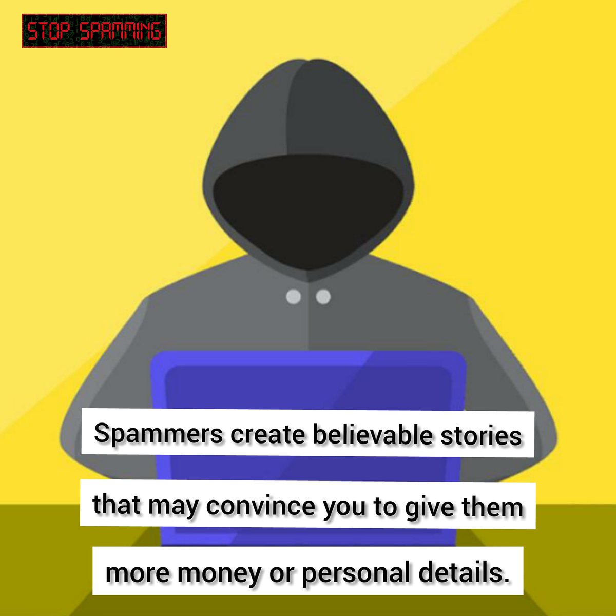 nomorespamming_'s tweet photo. Do not give your personal information to any stranger.
#NoMoreSpamming
#SafetyStartsWithAwareNess_AwarenessStartsWithYou
#YourSafetyComesFirst
#YouBuyTheyLie
#ProtectBeforeYouConnect
#ThinkBeforeYouClick
#VerifyVerifyVerify
#BeAwareConnectWithCare https://t.co/EPMNteoBB8