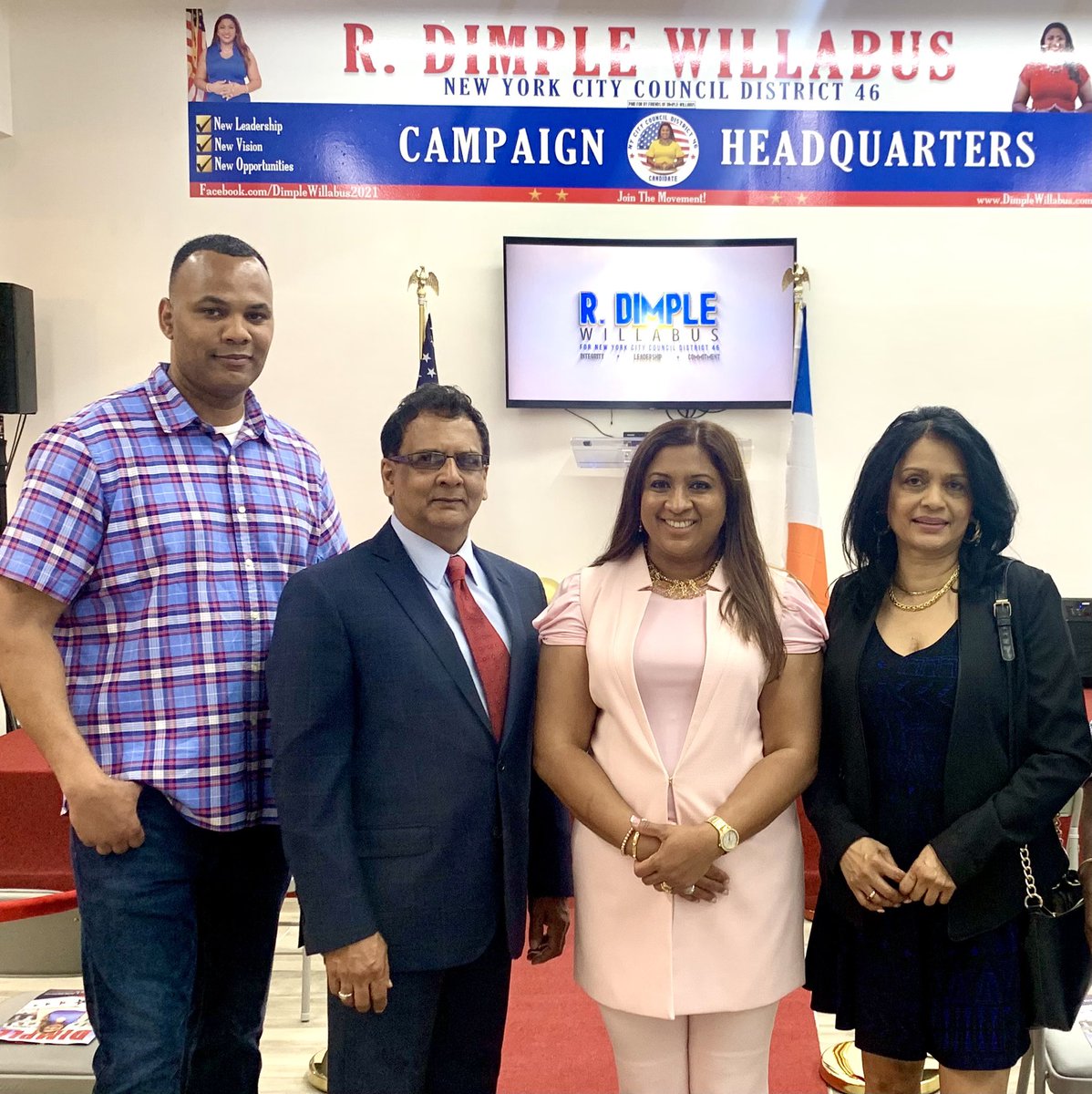 DimpleWillabus's tweet photo. Thank you to everyone who came out to my campaign meet & greet and fundraiser!!
Date: May 22, 2021
Location: Dimple Willabus NYC Council D46 Campaign Headquarters
#dimplewillabus #earlyvoting #election #vote #citycouncil https://t.co/2i1ZVmokWK