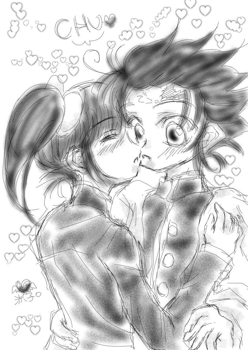 過去絵にて失礼します。
…てか、キスイラストがこの2枚しか無かった←しかも人様が企画したもの(笑)
#炭カナ #伊アオ
#キスの日 