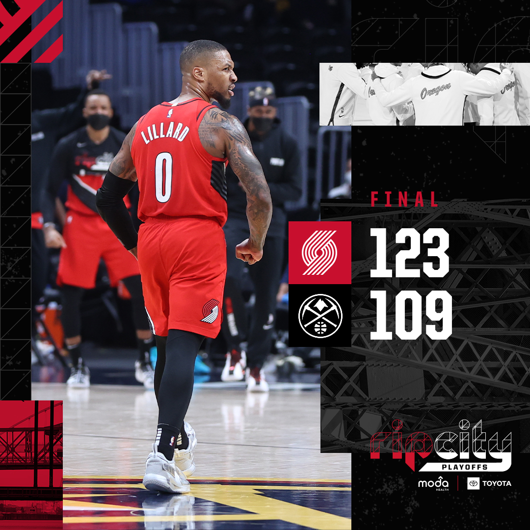 trailblazers's tweet photo. Game one won.

#RipCity https://t.co/LluZnWQyfs