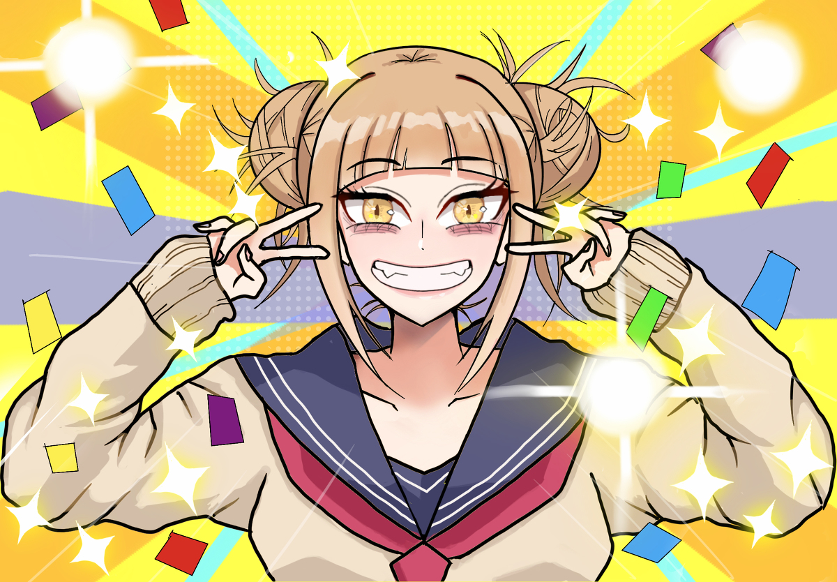 Hyuga Comiclog イラスト Ssr トガヒミコ ダブルピースするトガちゃんの笑顔がかわいすぎたので 嫁に来てほしい 僕のヒーローアカデミア トガヒミコ 渡我被身子 トガちゃん Fgo ダブルピース エモーショナルエンジンフルドライブ