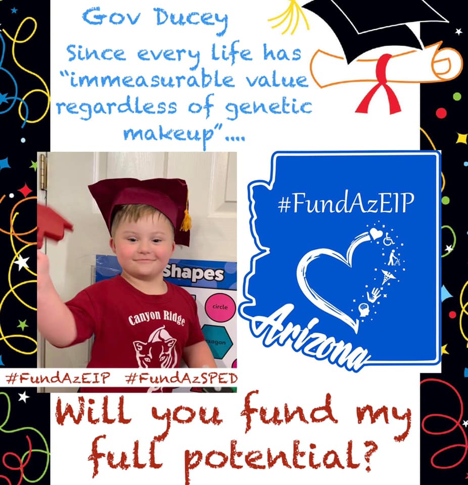 fundazsped's tweet photo. It's time for @dougducey and the #AZLeg to put their money where their values are and close the $14.3 million annual funding gap for the Arizona Early Intervention Program and its services for infants and toddlers with developmental delays and disabilities. #FundAzEIP https://t.co/Hm52oh1map