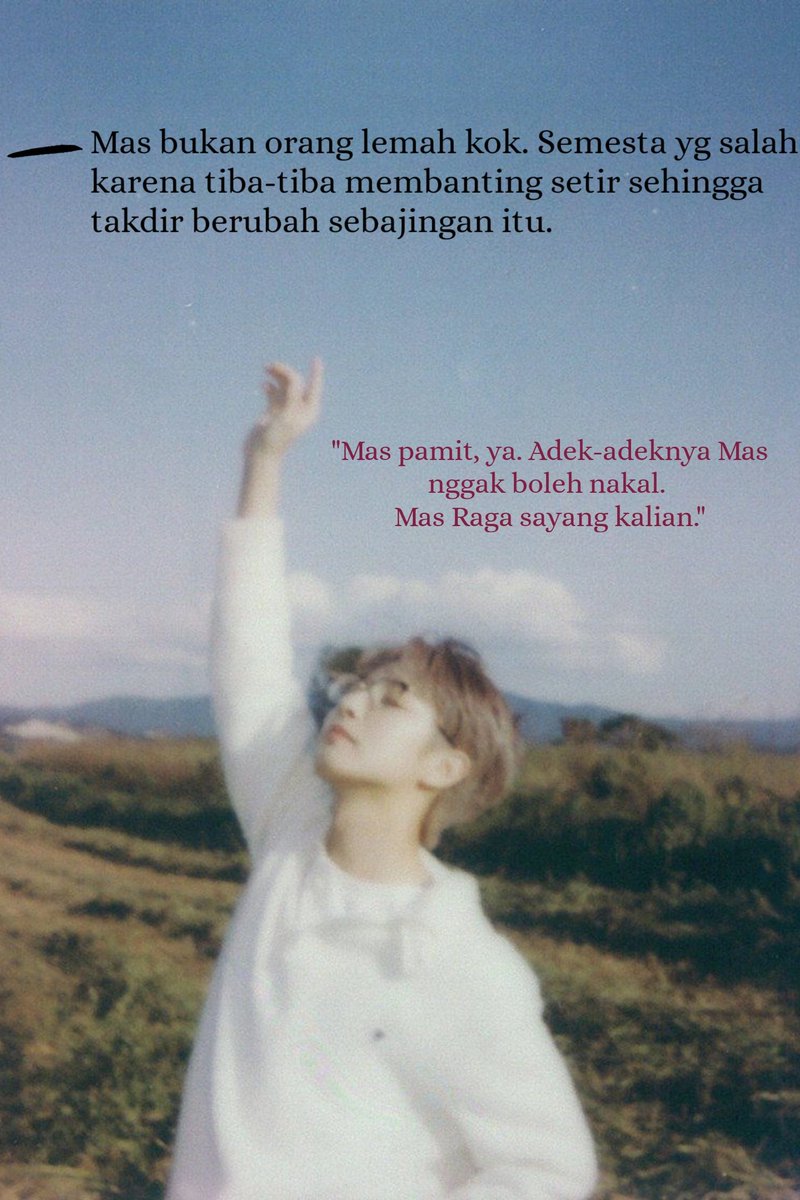 kindamessup's tweet photo. -Separuh-
"Mas jangan pergi, ya. Sakta sama adek cuma punya satu Abang"

-family AU https://t.co/WfqVrEXgkQ