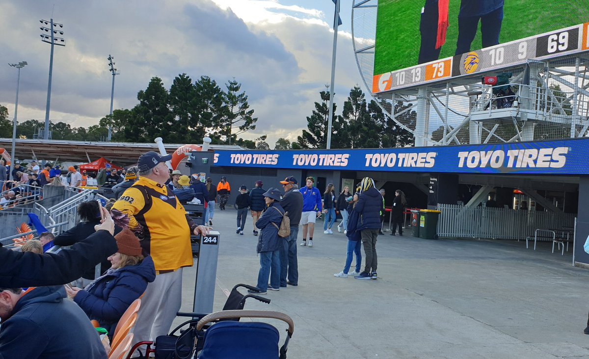 TheNeutralFans's tweet photo. Hawthorn fan at the Giants v Eagles #NeutralFan #NeutralGuernsey https://t.co/FD6v9LIj6j