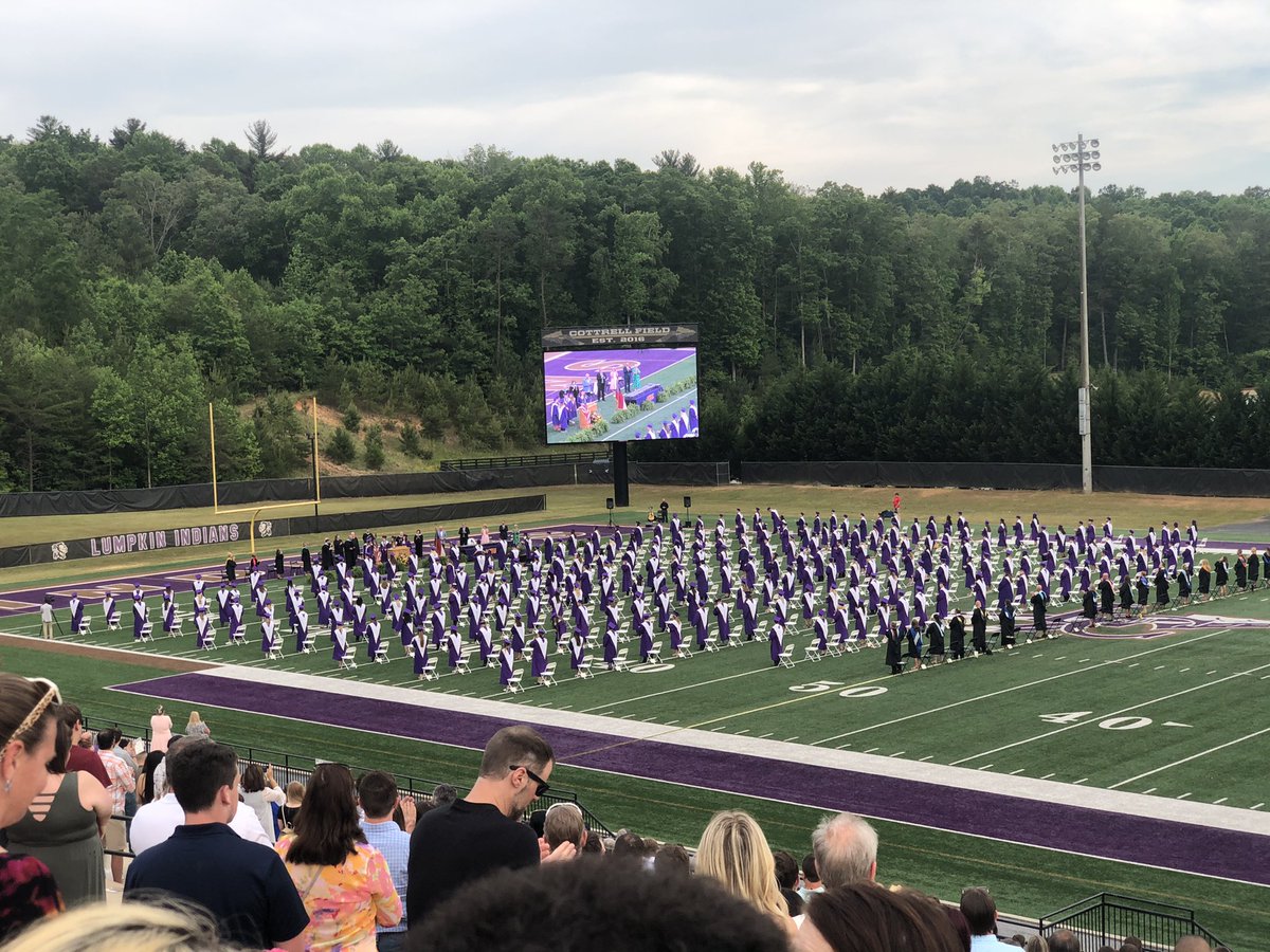 Had the honor and privilege to road trip with @Ejackson_phsag to Dahlonega to watch Randall graduate! So proud of him! Congratulations Lumpkin High Graduates!