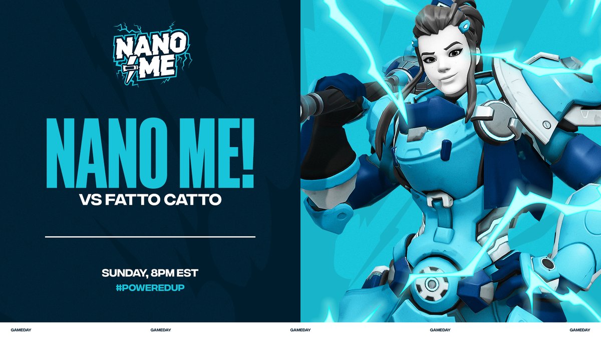NanoMe_OW's tweet photo. We're #PoweredUp⚡️and ready to go!
Today we face Fatto Catto in our 6th match of GGNA S7 @EloHellEsports https://t.co/h89X4Gfr1T