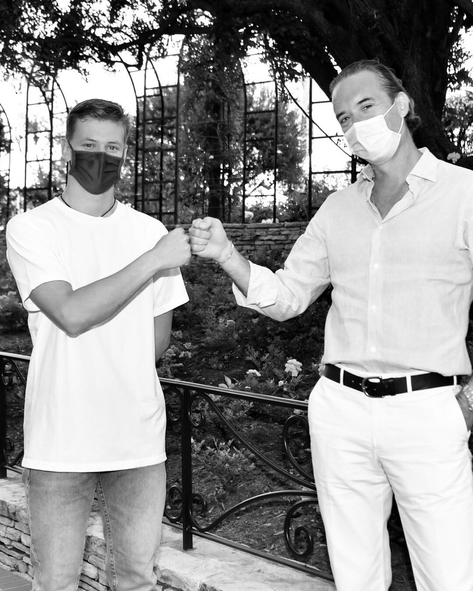Nine17Sport's tweet photo. Activating the Grand Prix de Monaco with #RoslandCapital and the #KeepFightingFoundation. Special thanks to #MickSchumacher, with his help more than 100,000 euros were raised for the Caudwell Children charity. 

#Formula1 #F1 #MonacoGP #MichaelSchumacher https://t.co/OFUvycTOO0