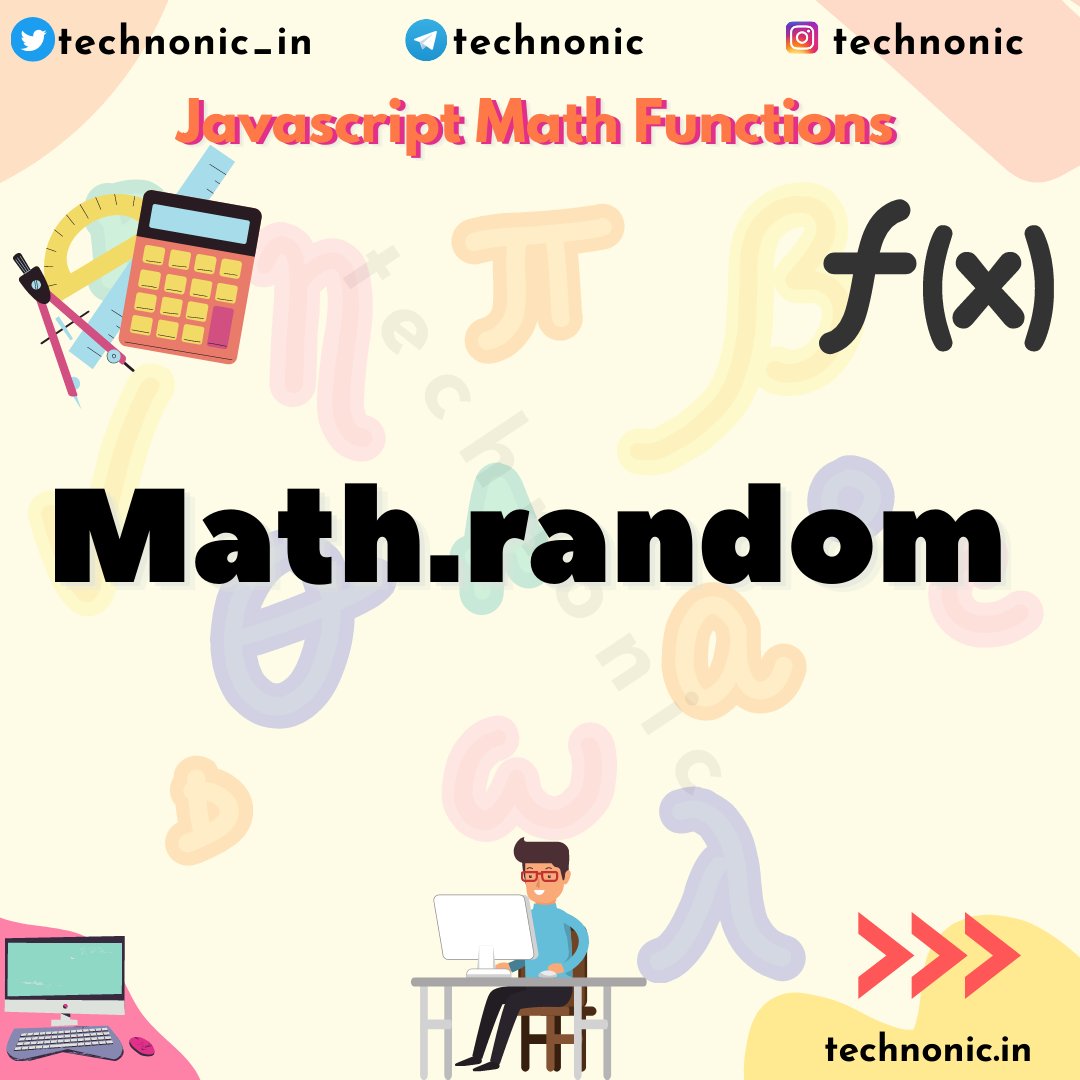 technonic_in's tweet image. Math.random return random number between 0 to 1

#30daysofcode #javascriptfunctions #30dayjavascriptchallenge #javascript #webdevelopment #js #javaScriptMethods #mathfunctions