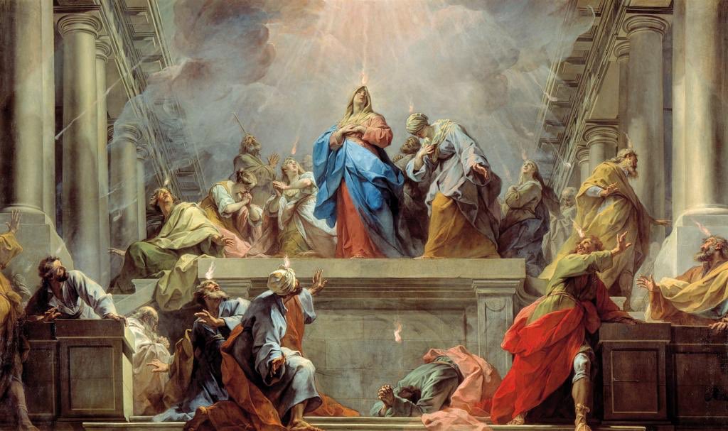 Card_R_Sarah's tweet photo. Veni creator spiritus
mentes tuorum visita
imple superna gratia
quae tu creasti pectora. https://t.co/I4WWvQIxNY
