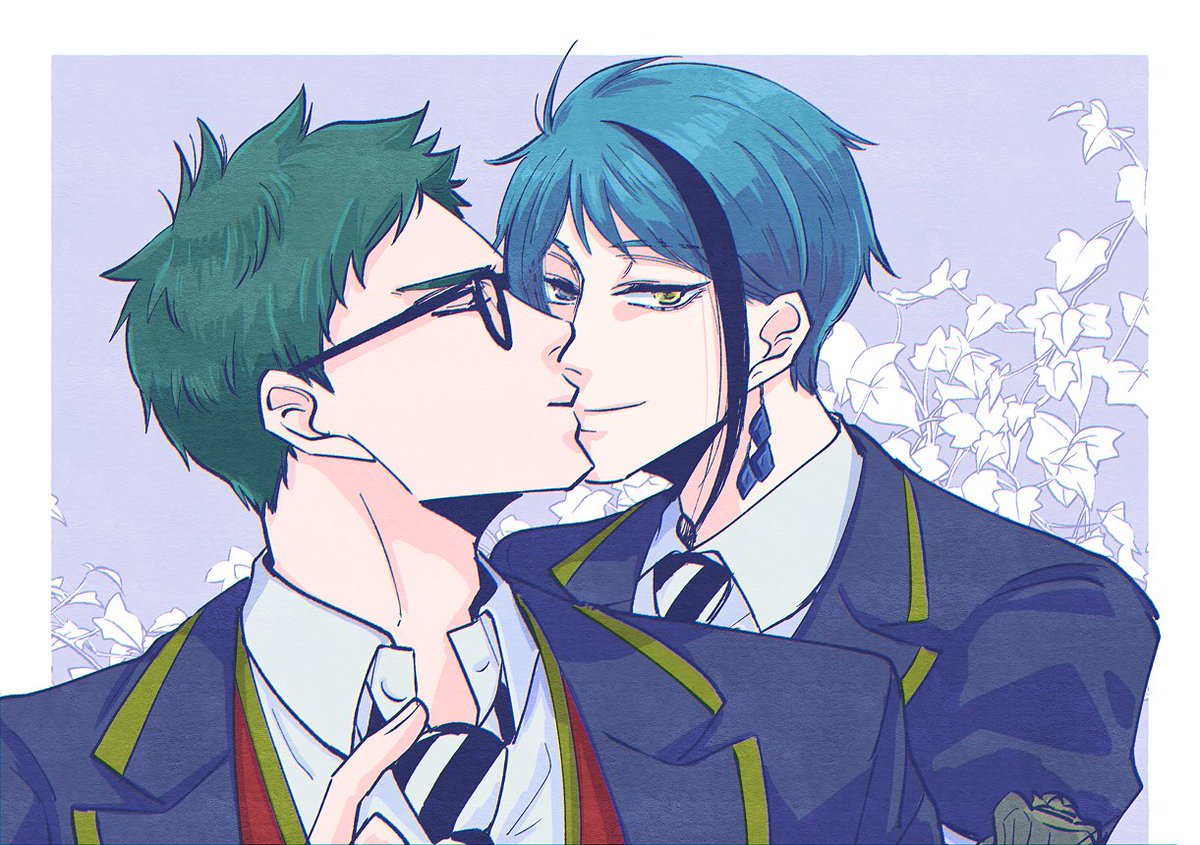 キスとトレジェイ(再掲)何度再放送するんだ～あとで新しいのも描く～～😂 