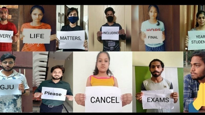 iabhinav12's tweet photo. Just think IPL could not completed due7covid cases as players are living in bio buble and here students will participate from different locations just think situation will be more worst and dangerous you can't play with student life
#CancelExamsSaveStudents #cancelboardexams 
 🔄 https://t.co/hbhWUrptBs