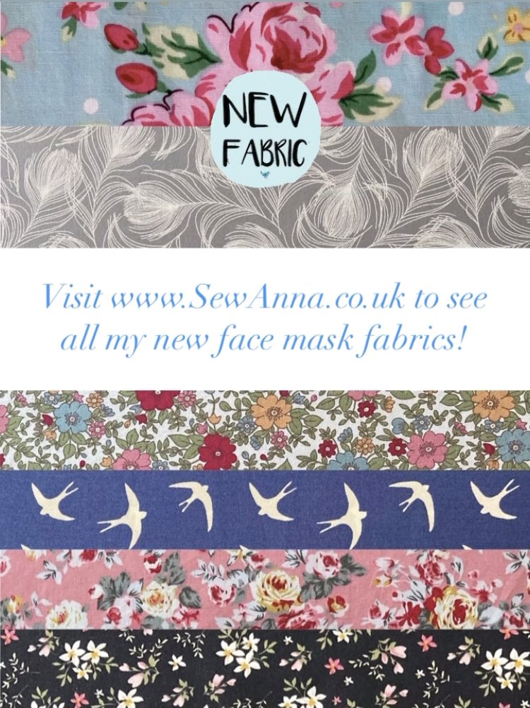 SewAnnaUK's tweet photo. I’ve been fabric shopping! Please see my website https://t.co/2oXlDjsO4c for all the new fabrics I have available for face masks and pouches 😊 https://t.co/9PYu6Mc5an