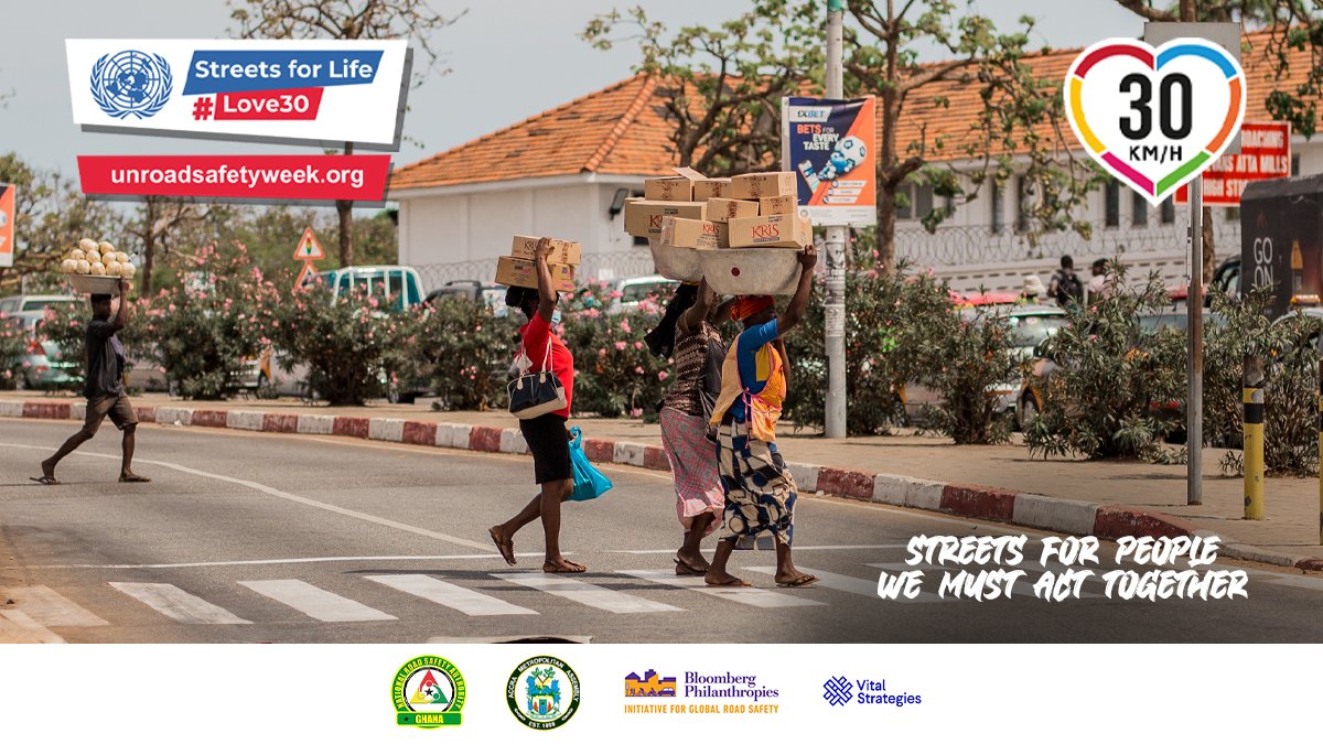 GhBigrs's tweet photo. Streets for life, people and planet. 
#StreetsForLife
#Love30
#UNGRSW
#Cities4Health
@BloombergDotOrg @WHO @VitalStrat @UNGRSW @NRSAGhana @AccraMetropolis @KumasiMetro https://t.co/wYcG0v8Je3