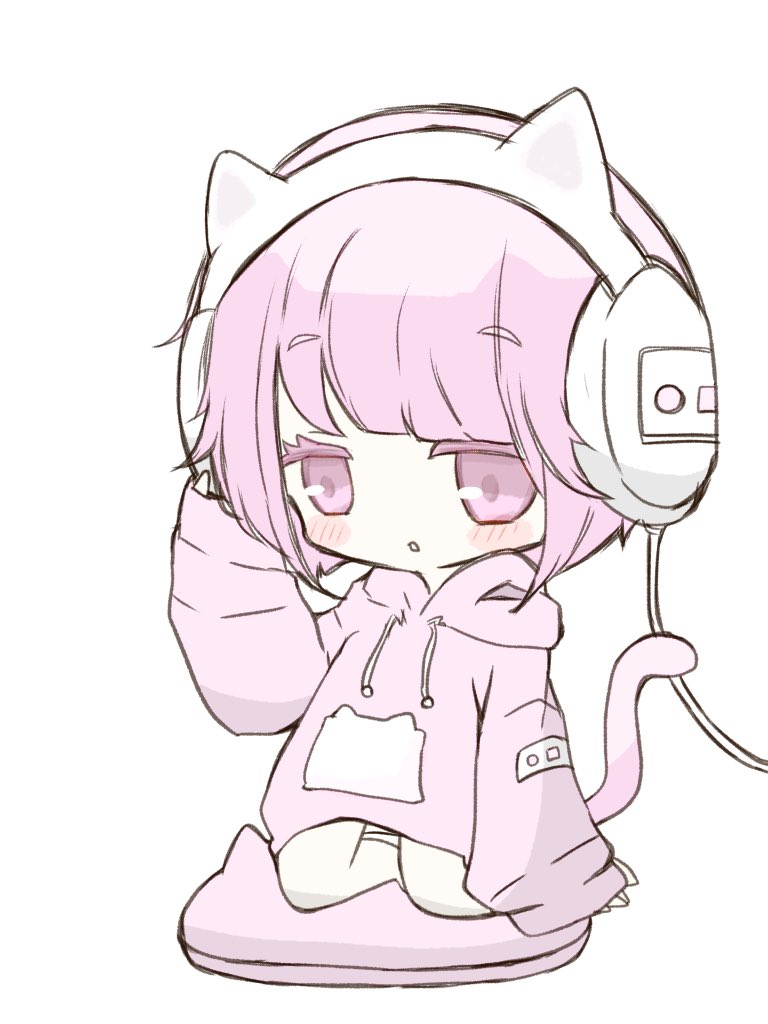 みん イラスト フリーアイコン ねこみみヘッドフォンちゃん ほかの色も にあるよ T Co Ajqxu0eqfn Twitter