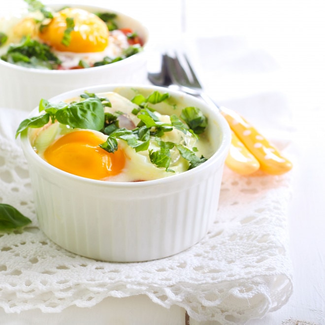 JAYANTSUTHAR19's tweet photo. Oeufs cocotte is a French way of baking eggs in a water bath in the oven - you can add other ingredients as well but ham and cheese is one of the easiest variations.
#iihmbest3years
#hospitalitybuzz
#HTDMIIHMADAY4. https://t.co/udHTnBMSIj