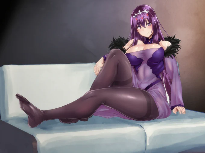 スカディとタイツを描きたかった絵です 