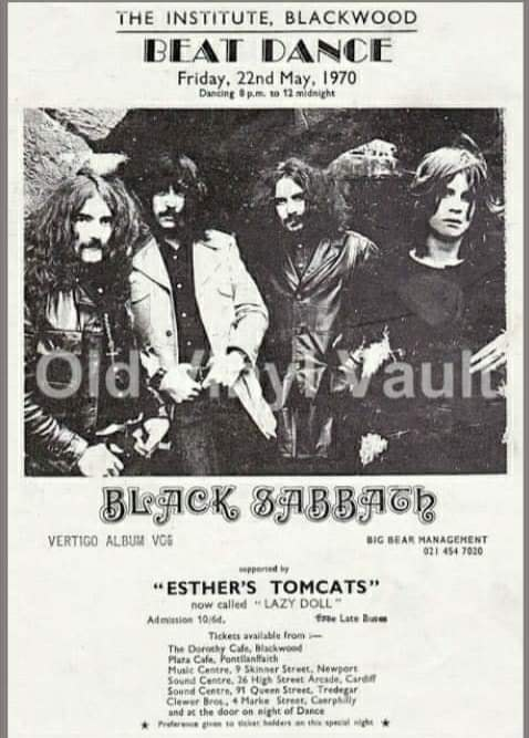 DonPiricoddi's tweet photo. Direttamente dal mio archivio
#GrandiconcertiRock
il 22 Maggio 1970 i @BlackSabbath si esibiscono al #TheInstitute a #Blackwood nel tour #BeatDance https://t.co/4T1KgCwdJw