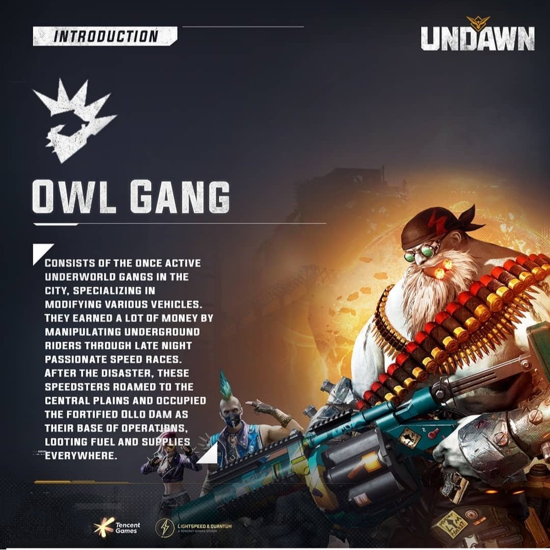 GameUndawn's tweet image. Hello Raven Squad , 
Today let me introduce you the Faction aka villains in Undawn World . 
The Clowns , Eagles , Owl Gang and Reivers .
Are you brave enough to challenge them all ? 

#Undawn #UndawnGame
#UndawnCommunity