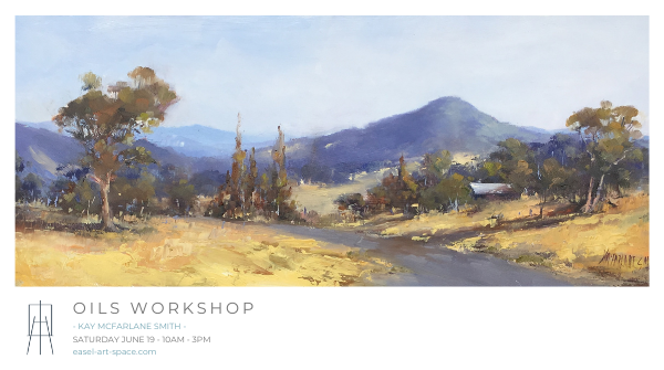 - EASEL WORKSHOPS -
Make sure to reserve your space early! 
The Easel 'Oils' workshop hosted by the talented Master Artist Kay McFarlane Smith is coming soon!

Places are limited so make sure you reserve your spot by booking now @ easel-art-space.com/workshops-for-…