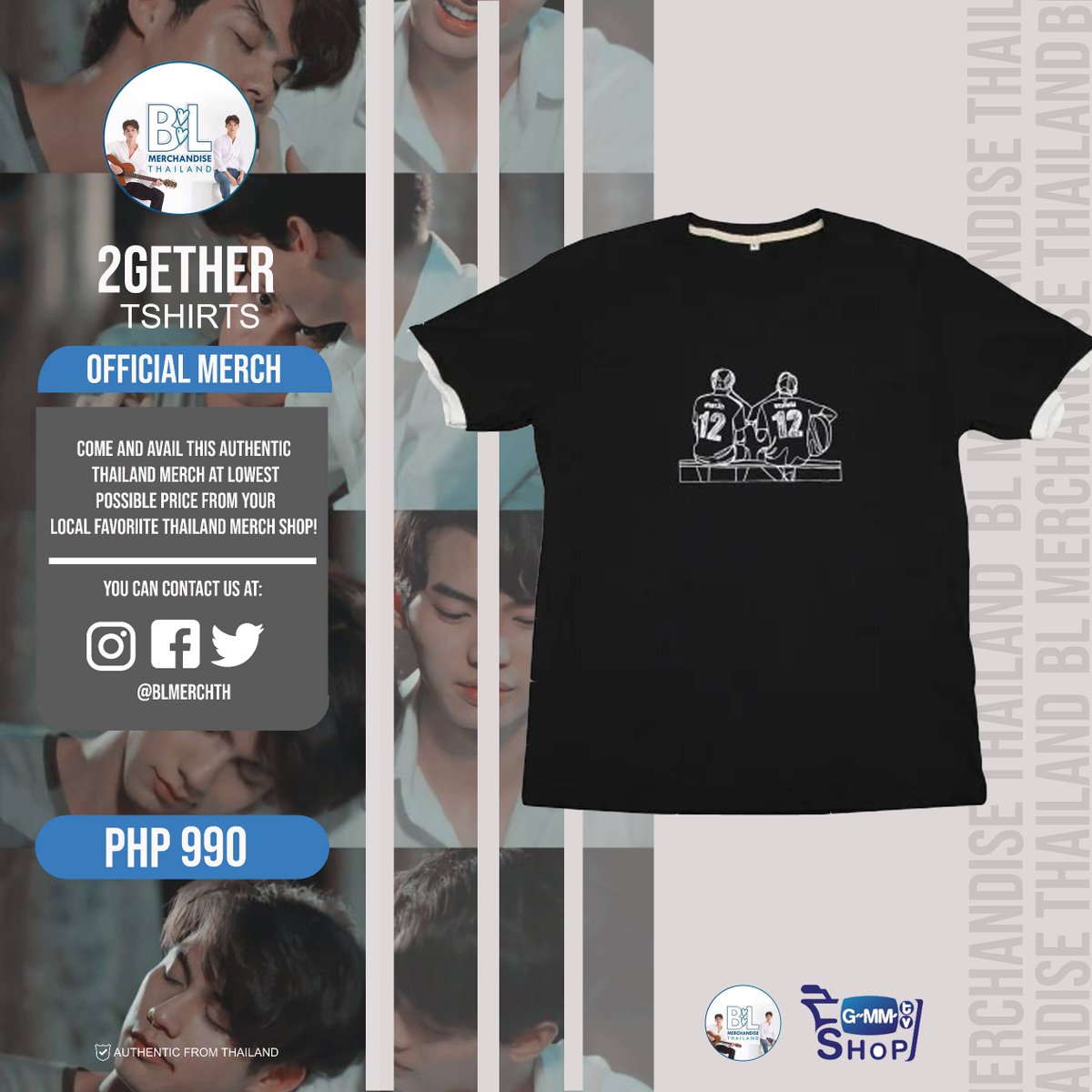 blmerchth's tweet photo. Bes feeling namin nakukulangan ka na sa pang OOTD mo kahit nasa bahay ka lang. Dont worry bes, we gochu!

Pang online class o pamasok sa work, swak na swak para sayo! 🥺💙

Marami pang shirts na nagiintay sayo bes!

#BLMTMerchUpdate
#ThaiBL
#BoysLove https://t.co/Isd8tFJxXA