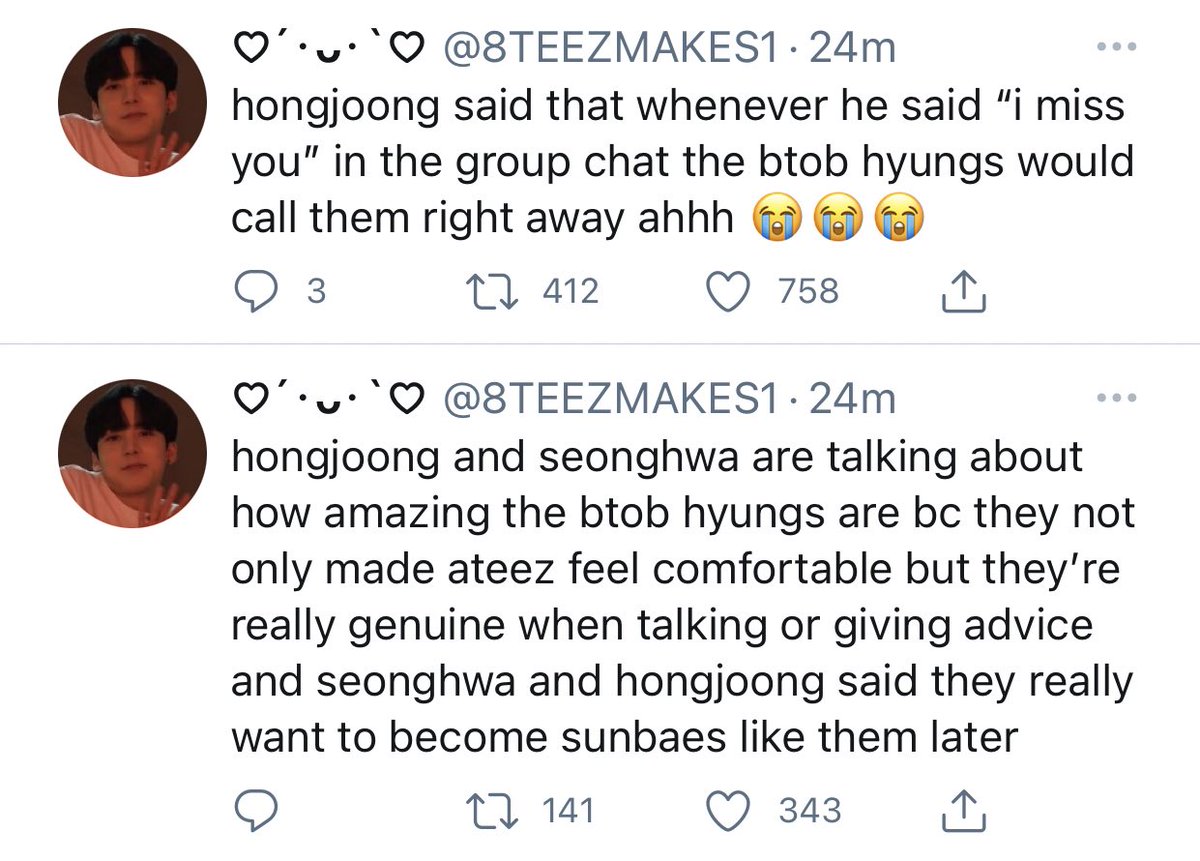 yfieee_'s tweet photo. BTOB’s being the great seniors that the juniors are all wanting to be like them in the future.

My precious BTOB.🥺 https://t.co/gvrzTSoRaj