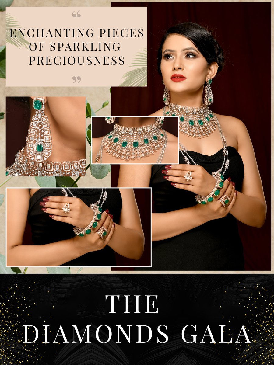 ChampalalJewels's tweet photo. Choose the magic and indulge in the beauty of our classic heirloom jewellery spectacularly decked with stones and diamonds to exude magnificence at its best.
#diamonds #bracelets #bangles #diamonddesigns #diamondbraceletes #diamondrings #diamondsbracelet #diamondneckless https://t.co/iv9rFUbhFO