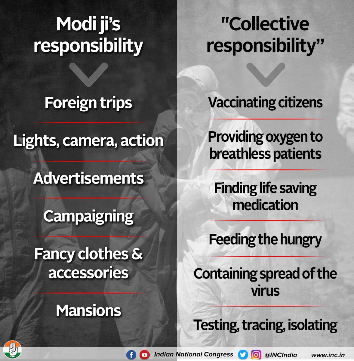 INCIndia's tweet photo. All the PM cares about is- himself.

#COVID19India https://t.co/JfHAEQOZAI