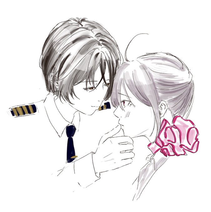 @HaG20731 
転職祝いとキスの日を兼ねて。
本当におめでとうございます🎉
雑だけどお納めください😘 