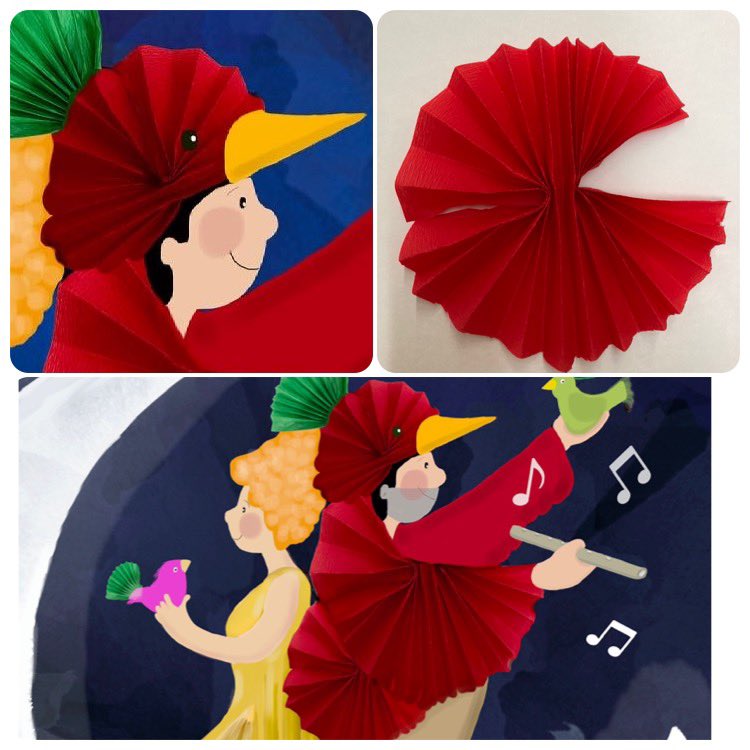 sibilamorilla's tweet photo. Quan un tros de paper vermell t’ajuda a construir el personatge.
En Papageno!
#makeinoff #lapetitaflautamàgica @Liceu_cat @cultura_cat #illustration https://t.co/PJiz1GPzmT