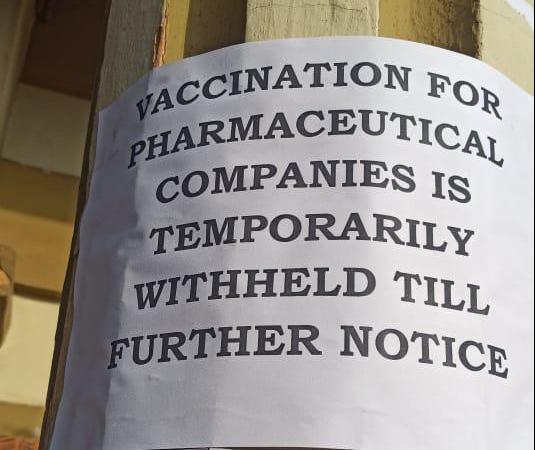 goanewshub's tweet photo. Following concerns raised by @VijaiSardesai , Urban Health Centre in #Margao issued notice prohibiting the pharmaceutical company employees from getting a #covid jab. @Goaforwardparty https://t.co/PQueefzqIi
