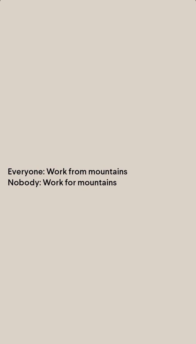What about this #workfrommountains ?