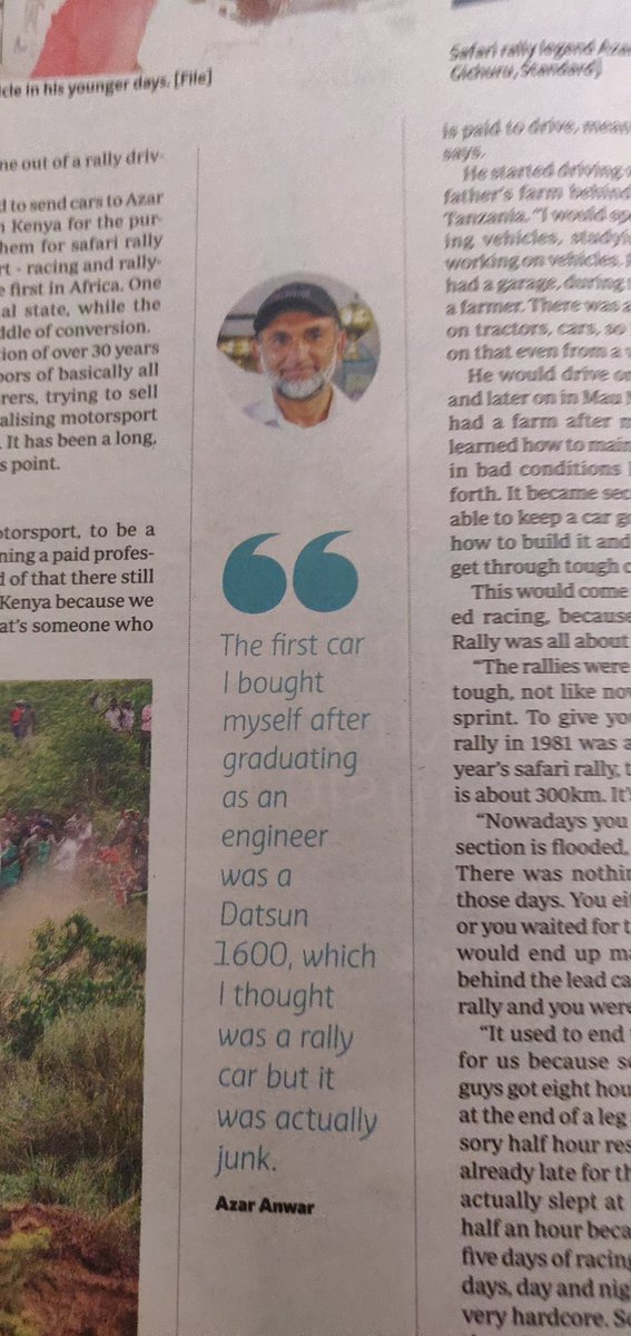 azar_anwar's tweet photo. I'm having a great time with today's issue of the @StandardKenya https://t.co/UsGYqltZwT