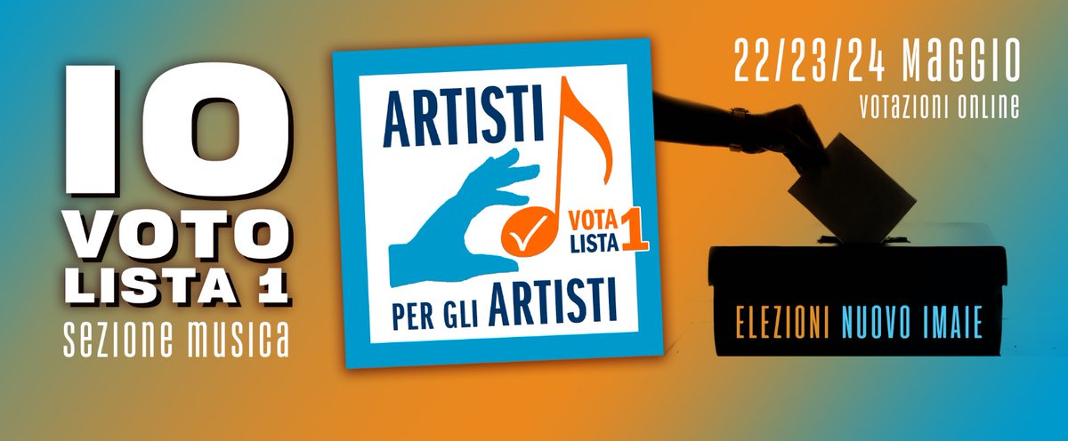 𝗘𝗹𝗲𝘇𝗶𝗼𝗻𝗶 𝗡𝘂𝗼𝘃𝗼 𝗜𝗠𝗔𝗜𝗘: 𝗮𝗻𝗰𝗼𝗿𝗮 𝗼𝗴𝗴𝗶 𝗲 𝗱𝗼𝗺𝗮𝗻𝗶 𝗽𝗲𝗿 𝘃𝗼𝘁𝗮𝗿𝗲 𝗹𝗮 𝗹𝗶𝘀𝘁𝗮 𝗻. 𝟭 "𝗔𝗿𝘁𝗶𝘀𝘁𝗶 𝗽𝗲𝗿 𝗴𝗹𝗶 𝗔𝗿𝘁𝗶𝘀𝘁𝗶". 𝗘𝗰𝗰𝗼 𝗰𝗼𝗺𝗲 𝗳𝗮𝗿𝗲.

facebook.com/acep.asso/post…