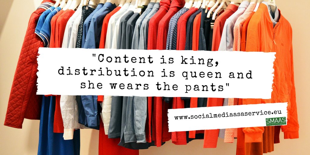 B2B_smarketing's tweet photo. "Content is king, distribution is queen and she wears the pants" Does your #contentmarking reaches enough audience? Build your #influencer network using #smaas #social-media-as-a-service https://t.co/D9ErKOcD66 #inboundmarketing #smarketing #growthhacking #smaas #socialmedia https://t.co/jOpMrb6GSg