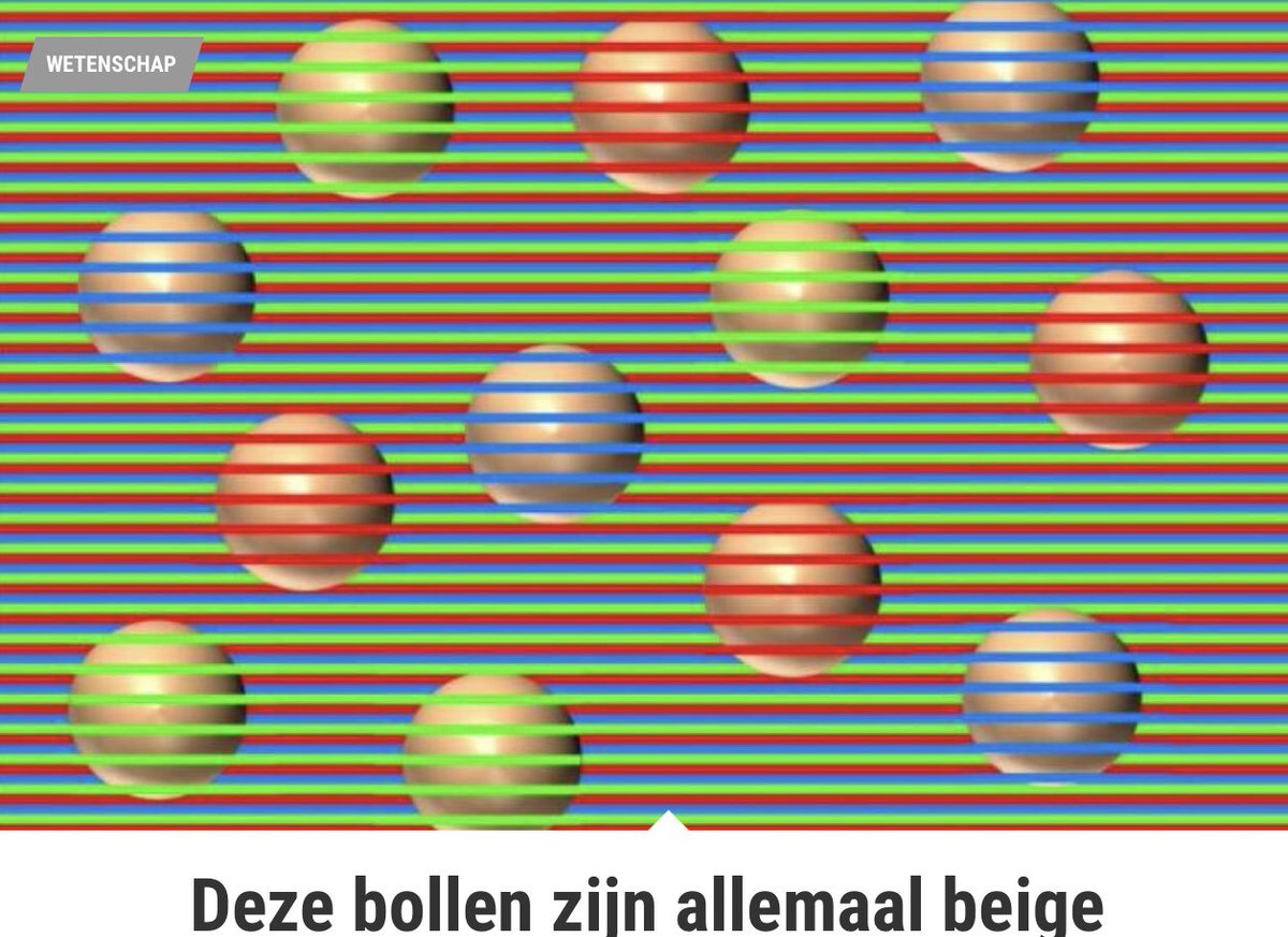 Kleuren kunnen onze waarneming veranderen.